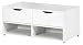 Produktbild Dynamic24 Sitzbank + Sitzkissen auf Rollen Schrank Bank Schuhbank Schuhschrank Flur Kommode Schrank weiss