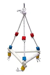 KSK Rope Wooden Trangal For Bird