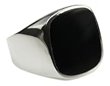 n ovalen Onyx besetzte Ringkopf hat eine Breite von ca. 17 mm und eine Länge von ca. 18 mm (leicht unterschiedlich, ist von d