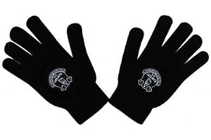 EVERTON F.C. Everton Official FC Crest Woolly Gloves (100% Acrylic)