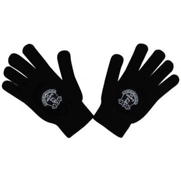 Everton Offizielle FC Wappen Wollhandschuhe (100% Acryl), Schwarz , Einheitsgröße Sport & Freizeit