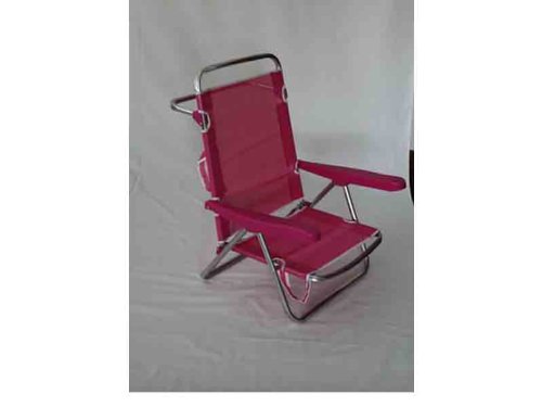 Manufacturas Alco - Silla-cama de playa, aluminio, color rosa