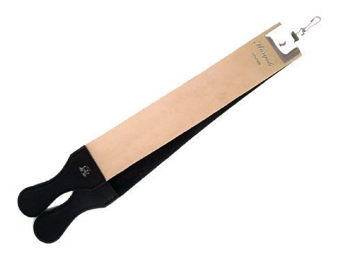 Leather Strop with Handle for Sharpening Straight Razor 15" Long & 3" Wide