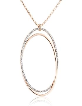 Esprit Damen Halskette 925 Sterling Silber Zirkonia antheia rose weiß ELNL93128C