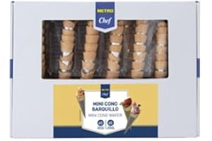 MAKRO CHEF Tartaletas y Vol Au para Sorprender a Tus Invitados, Aperitivos Dulces y Salados. Ideal Para Fiestas, Cumpleaños, Aniversarios Eventos (Chef cono neutro industrial con funda caja 120 u. (total 420 g))