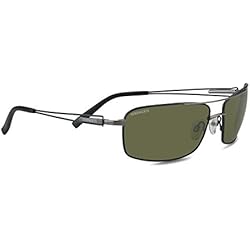 Serengeti Dante Gafas, Unisex adulto, Negro (Shiny Gun/Black Tannery), M/L