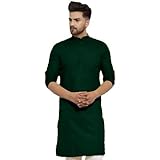 OORA Men's Cotton Kurta for Birthday,Wedding, Ceremony, Casual, Engagement
