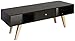 Produktbild Symbiosis 3094 Parla BR a0576 a30 Zeitgenössische Waschtisch TV schwarz Füße inclines Buche mit 2 Höhlen/1 Schublade 117 x 40 x 42,4 cm