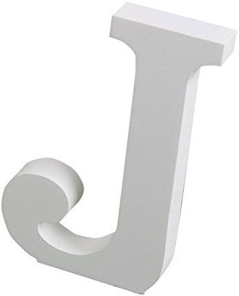 White Wooden Letters Crafts Wood Alphabet Home Office Wedding Party Birthday Wall Table Decorations(Hight:8cm/3.15")