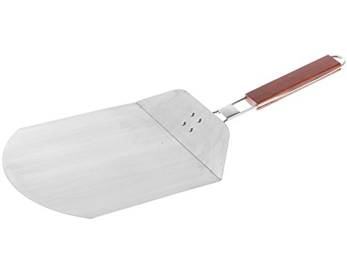 MUSTANG Pizzaheber, Pizzaschaufel mit Holz Klappgriff Stiellänge 32cm Edelstahl - 2