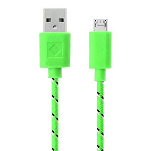 Hosaire Datenkabel Android USB Cable Mehrfarben Nylon Phone USB Kabel für Samsung, HTC, Sony Usw,1m,Grun - 3