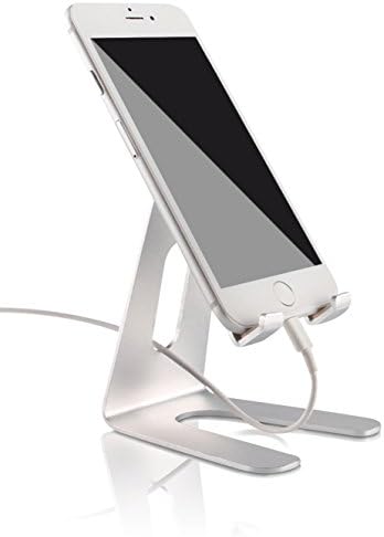 Qinberling, Mobile Phone Stand Made ​ ​ of Aluminium Docking Station for Android and iOS Smartphone Holder &amp; Stand for Tablets and Smartphones Compatible for iPad Air Pro iPhone 7 Plus 6 6S 5 5s Samsung S8 S7 S6 Limited Edition