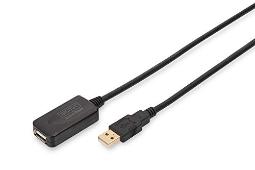 DIGITUS ASSMANN Electronic USB 2.0 5m - Cable USB (2.0, USB A, USB A, 480 Mbit/s, 5 m) Negro