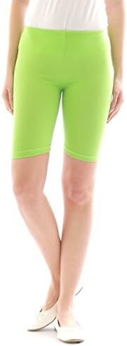 Women Sport shorts Hotpants Sport shorts Radler short Leggings Cotton - light green, 3XL