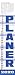 Planer Blau 2020: Streifenkalender mit Datumsschieber, Ferienterminen und Spiralbindung I schmales Format: 11,5 x 57,5 cm by 