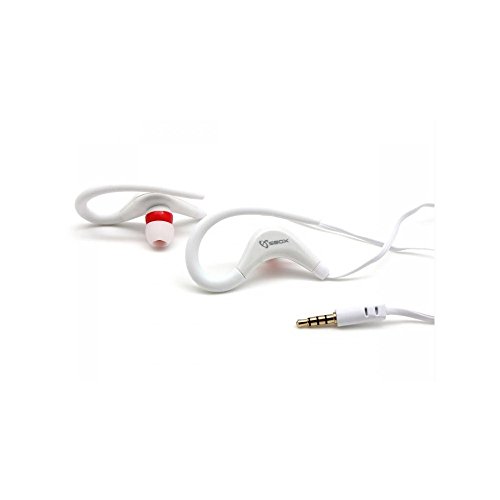 SBOX ICSB-EP338WH - Auricolari Audio Stereo 3.5'' con Microfono Bianco