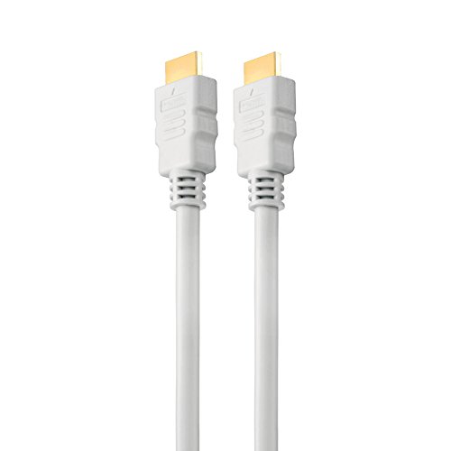 HDSupply X-HC070-010E High Speed HDMI Kabel mit Ethernet, HDMI-A Stecker (19-polig) auf HDMI-A Stecker (19-polig), 2-fach geschirmt, vergoldete Kontakte, 1,0m, weiß - 3