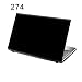 Produktbild TaylorHe Folie Sticker Skin Vinyl Aufkleber mit bunten Mustern für 15 Zoll 15,6 Zoll (38cm x 25,5cm) Laptop Skin uni schwarz