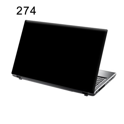 TaylorHe Folie Sticker Skin Vinyl Aufkleber mit bunten Mustern für 15 Zoll 15,6 Zoll (38cm x 25,5cm) Laptop Skin uni schwarz