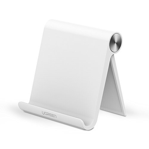 UGREEN Support Téléphone, Support Bureau Multi-Angles pour iPad Mini, Liseuse, iPhone 7, 7 Plus, Samsung S8, S8 Plus, S7 Edge, Huawei P10, P9, P8 Lite etc. (Blanc)