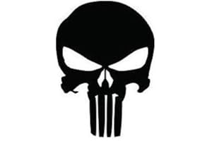2x The Punisher Logo Skull autocollant sticker auto voiture -7x10cm