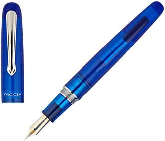 Taccia Spectrum Ocean Blue Fountain Pen, Resin, Blue, Polished, Chrome