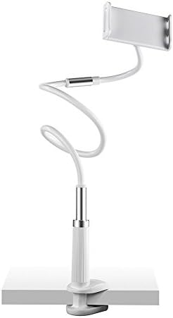 Yimy IPad holder, Tablet Stand, Tablet Mount Holder for iPad iPhone Series Cellphone Mount/iPad Mount Flexible with Bolt Clamp Bracket 360 Degree Rotating suitable in Bed