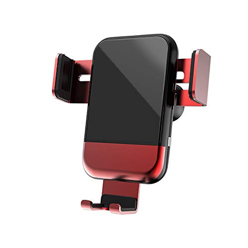 Preisvergleich Produktbild Zell-Telefone-Halter für PKW, Auto-Clamping Air Vent Car Mount Holder Cradle Compatible für iPhone XS / Xs Max / XR / X / 8 / 8 Plus / 7 / 7 Plus Samsung Galaxy S9 / S9 Plus und mehr,Red