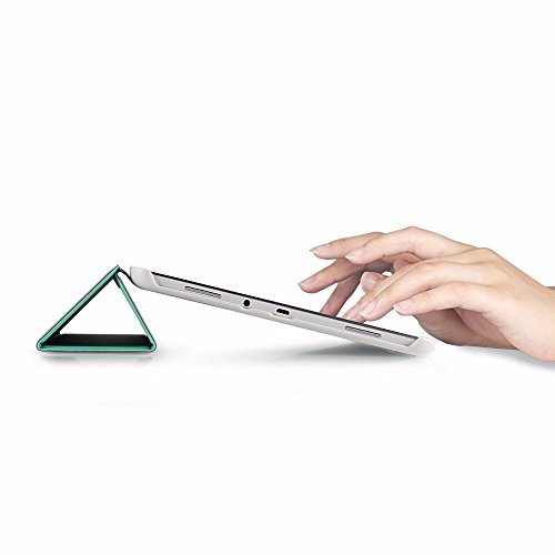 EasyAcc Samsung Galaxy tab A 9.7 Hülle Schutzhülle T550 Case Hochwertiges PU Leder Etui – mit Standfunktion und Automatischem Schlaf Funktion für Samsung Galaxy Tab A T550N/T555N 24,6 cm (9,7 Zoll) Tablet-PC (Minze Grün, Kunstleder, Ultra Dünn) - 4