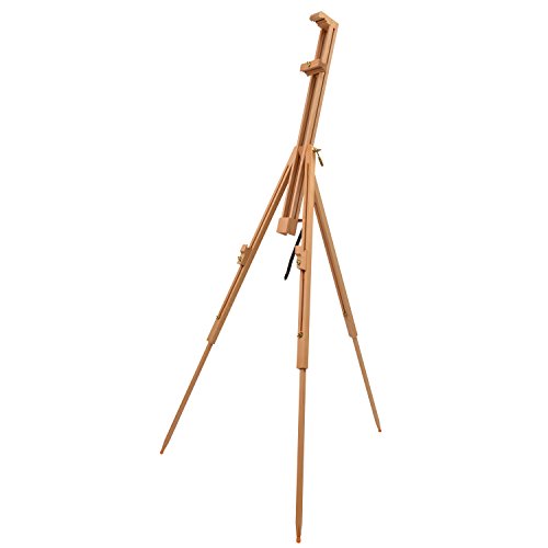 Artina® Feldstaffelei Porto tragbare Profi Staffelei aus massivem Buchenholz Outdoor-Staffelei für Leinwände bis 111 cm