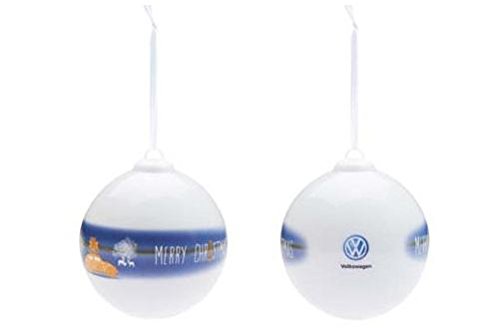Preisvergleich Produktbild VW Sammler Weihnachtskugel, blau / weiß - 35D087790