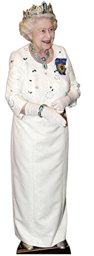 Star Cutouts Ltd - Cartonato della Regina Elisabetta con corona, dimensioni reali
