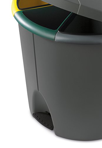XL Alpfa Müllsortiersystem Trio Bin 2 mal 17 Liter + 1 mal 6 Liter Inhalt – Qualität Made in Europe - 3