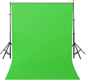 Maccraft Backdrop Reflector Photo Light Studio Wrinkle Resistant LEKERA Photography Background Finishing Curtain Cloth for Photo Shoot Portrait Video Shooting 8x12 ft with Carry Bag (Green)