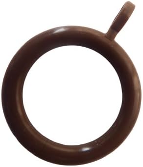 28mm Dark Brown Curtain Rings - Pack 20