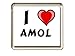 Produktbild Ich liebe Amol Kühlschrankmagnet (Vorname/Zuname/Spitzname)