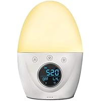 Lichtwecker,Wake Up Licht,Digitaler Wecker für Kinder und Erwachsene,RegeMoudal Nachtlicht Wecker 7 Farben Licht,5 Musik…