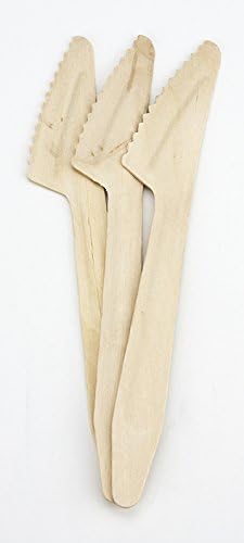 Wooden Knives - 100 Pack - Biodegradable