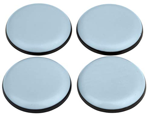 Lot de 16 patins ronds auto-adhésifs pour meubles - Diamètre 19 mm - En Téflon avec revêtement PTFE