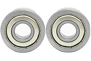 MACHSWON 2 rodamientos de bolas de 10 mm x 26 mm x 8 mm, 6000 ZZ, rodamientos de transmisión mecánica profundos, rodamientos de ranura profunda