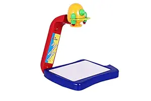 KINGBIRD Kids Learning Kit Drawing Toy Set Painting Flash LED Art Projector Desk with Color Pens Toy for 3 4 5 6 7 8 9 10+ Year Girls Boys