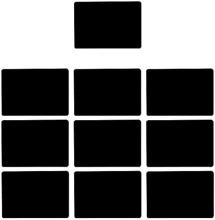 10 Pieces Small Firm Plastic Blackboard Signs SH201 with non-porous surface in size DIN A7