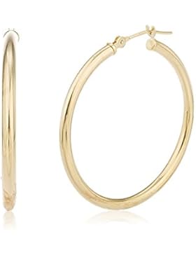 18 Karat (750) Gelbgold Hochglanz Creolen Ohrringe - große wählbar