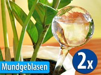 Royal Gardineer 14 Tg. Gießfrei Bewässerungskugeln, Glas mundgeblasen, 8,5 cm, 2er-Set - 3