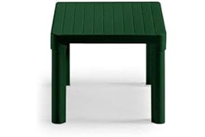 ALTIGASI Table basse - Table basse verte forêt pour extérieur, modèle Tip en résine, dimensions 47 x 47 x 38 cm, fabriqué en Italie