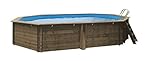 Piscine bois Cannelle 5,51 x 3,51 x 1,19 m - Sunbay