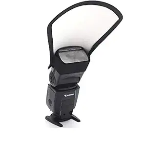 Action Pro Mini Silver White Flash Diffuser Reflector for Speedlight, Universal Mount for Canon, Nikon, etc.