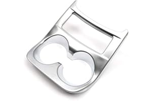 HIGH FLYING para Qashqai J11 2014-2020 Mate Cup Holder Molduras Interiores de Plástico ABS Interior del Automóvil 1 Piezas (Sin Agujero)