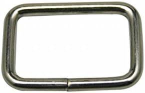 Chuzhao Wu 1'' Internal Length Metal Square Ring Buckle DIY Luggage Belt Shoe Doll Hat Slide Making Sewing Craft (Pack of 25)