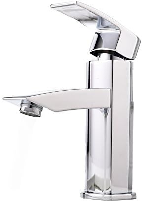 Heselian Great Value Square Mono Monoblock Single Handle Bath Basin Sink Chrome Bathroom Mixer Tap,Modern Hot And Cold Taps Bathroom Sink Tap